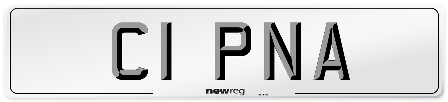 C1 PNA Number Plate from New Reg